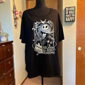 Disney Nightmare Before Christmas black and white short sleeve t-shirt size 3X